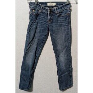 Abercrombie Kids Girl's Skinny Jeans Cute Stretch Med/Dark Wash Size 14 (184)